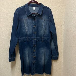 Cato Blue Denim Mini Dress